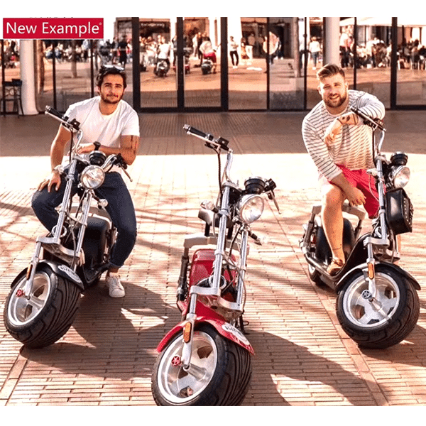 Battery car adult electric motorcycle two-seater scooter big wheel wide tire scooter