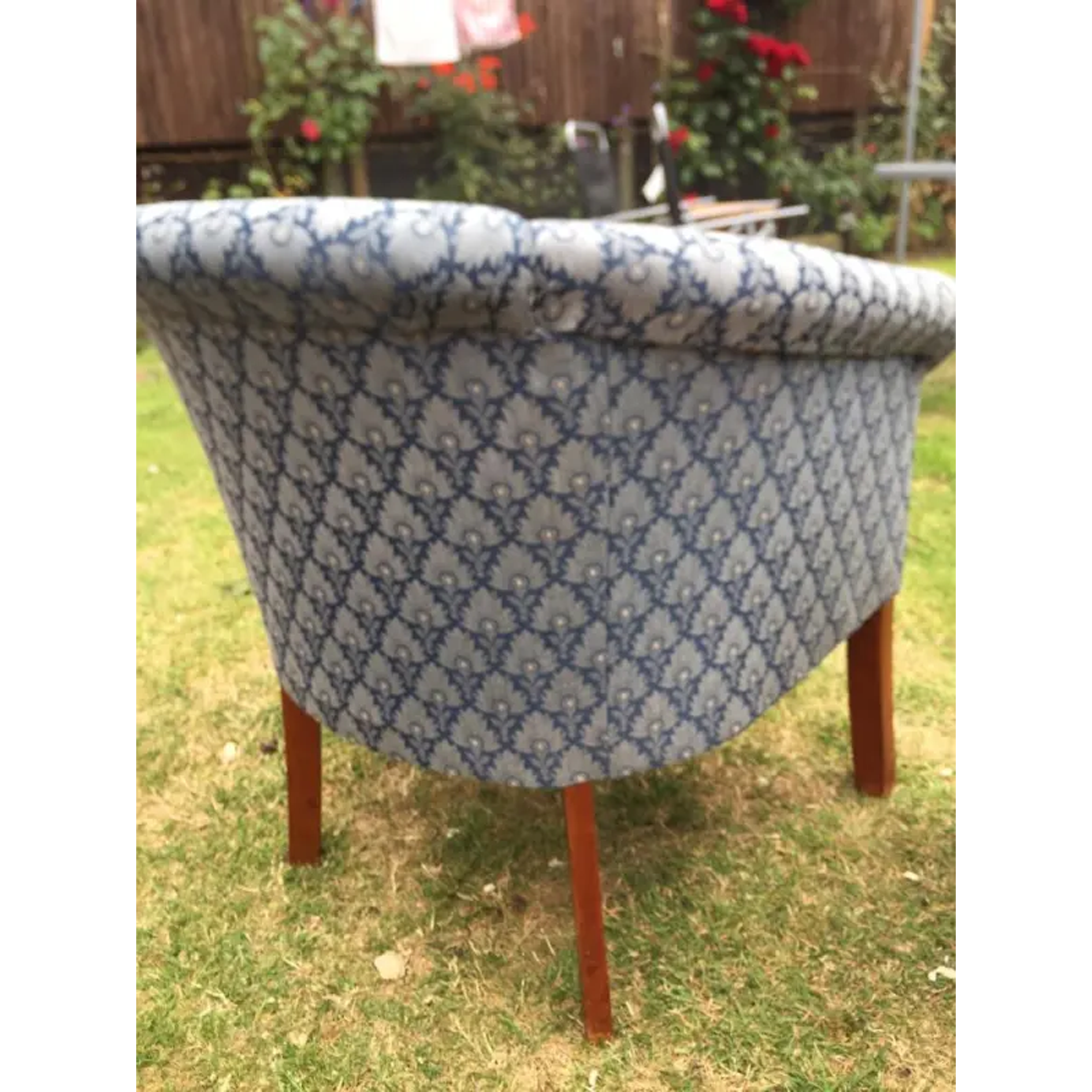 Two matching cup chairs. Delivery available.