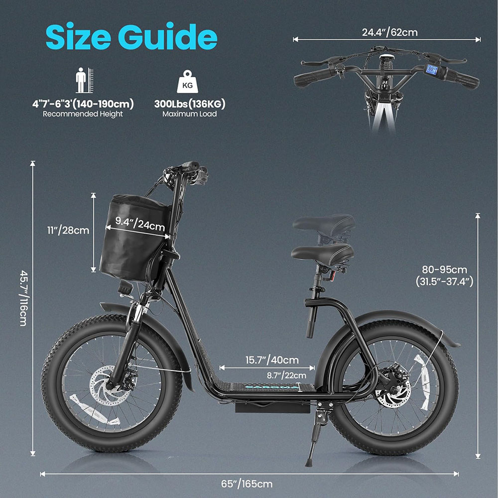 Caroma Peak 819W Electric Scooter Adults