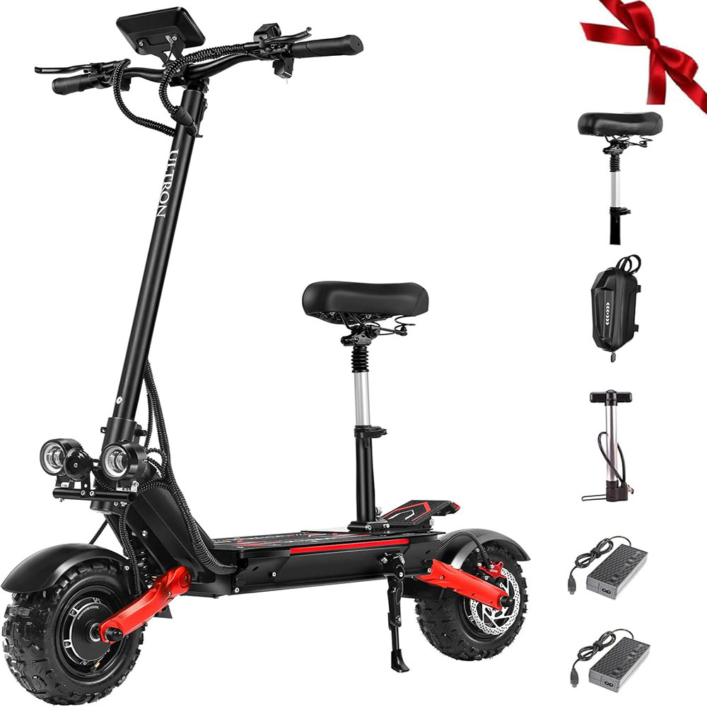Electric Scooter for Adults，Up to 52MPH 6000W 60V Dual Motor 1440WH Battery