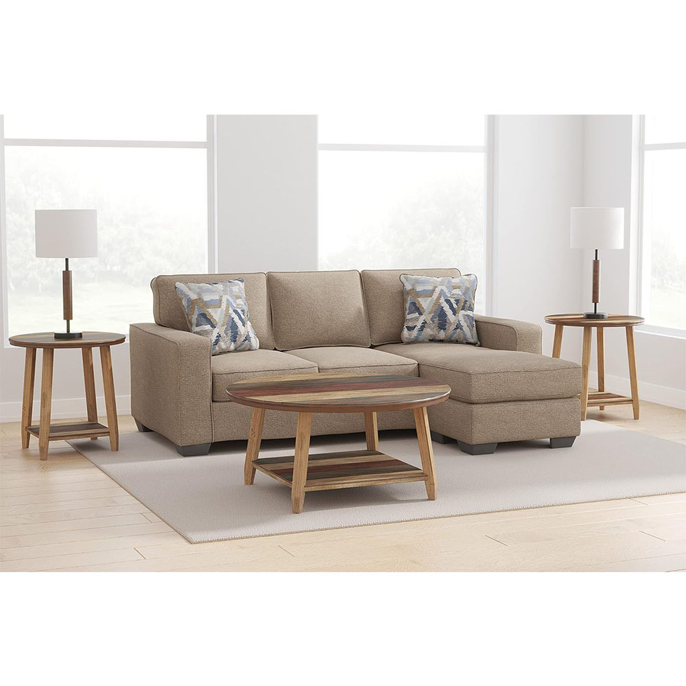 Signature Design by Ashley Greaves Modern Sectional Sofa Couch with Convertible Chaise Lounge