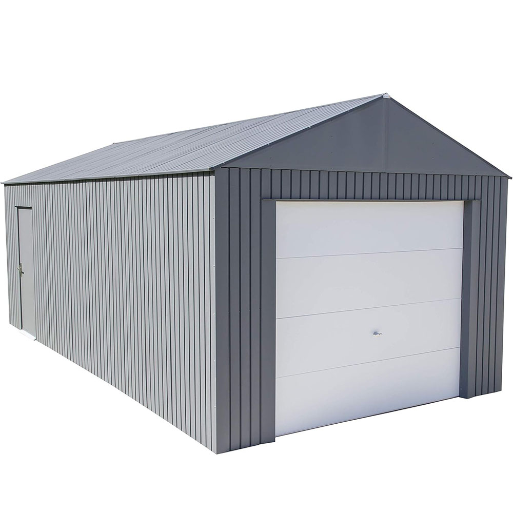 Sojag, Everest Galvalume Steel with Extra Tall Walls Garage Storage Building